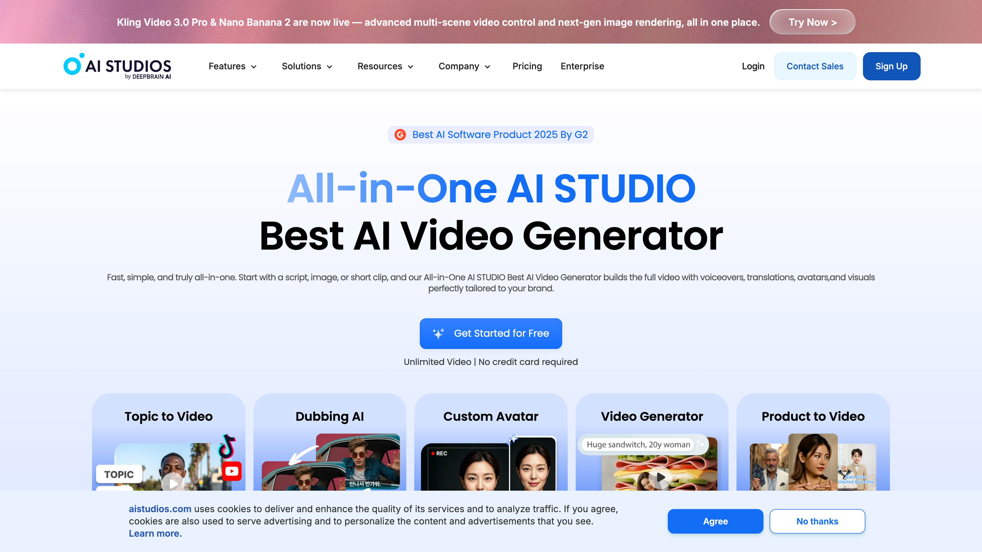 AI Studios interface