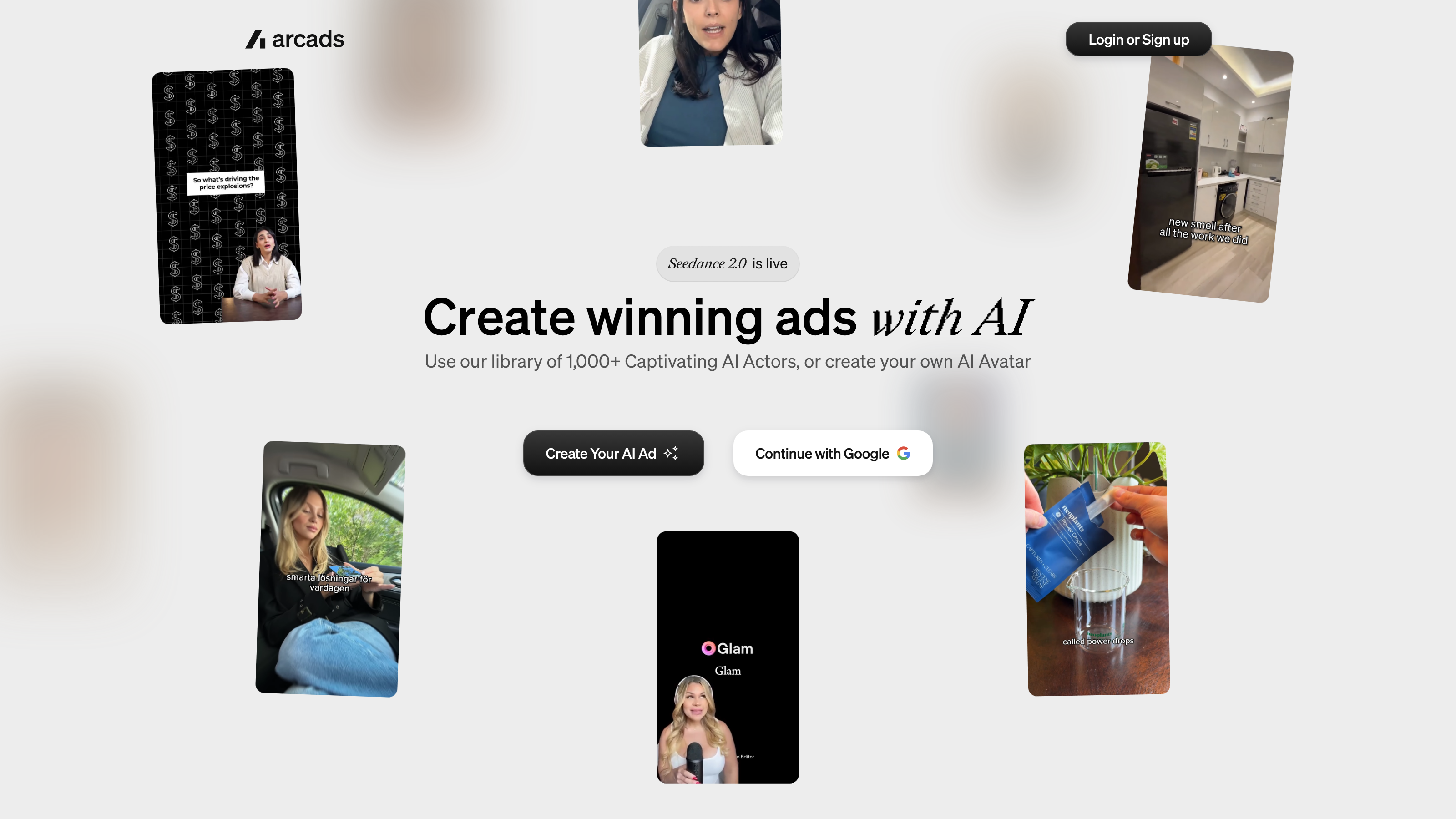 Arcads interface