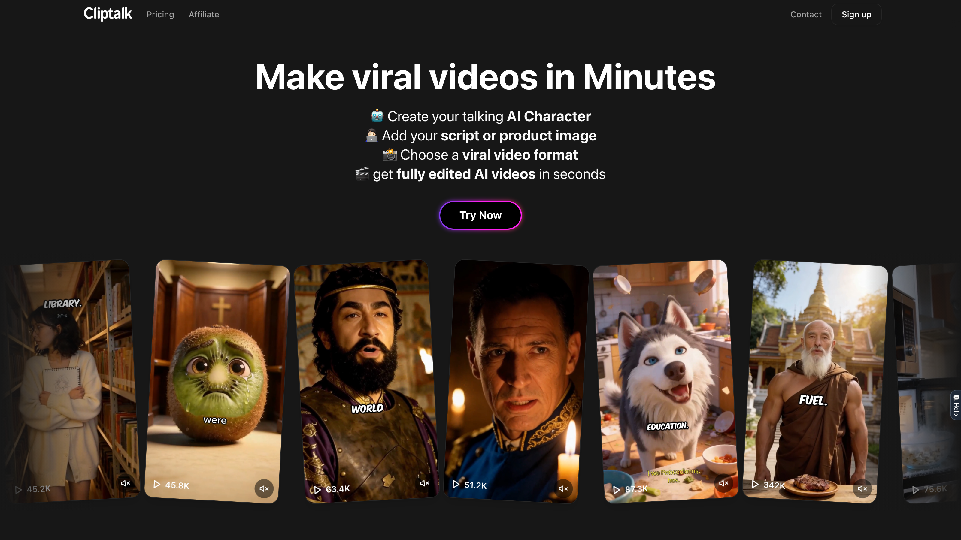 Cliptalk interface