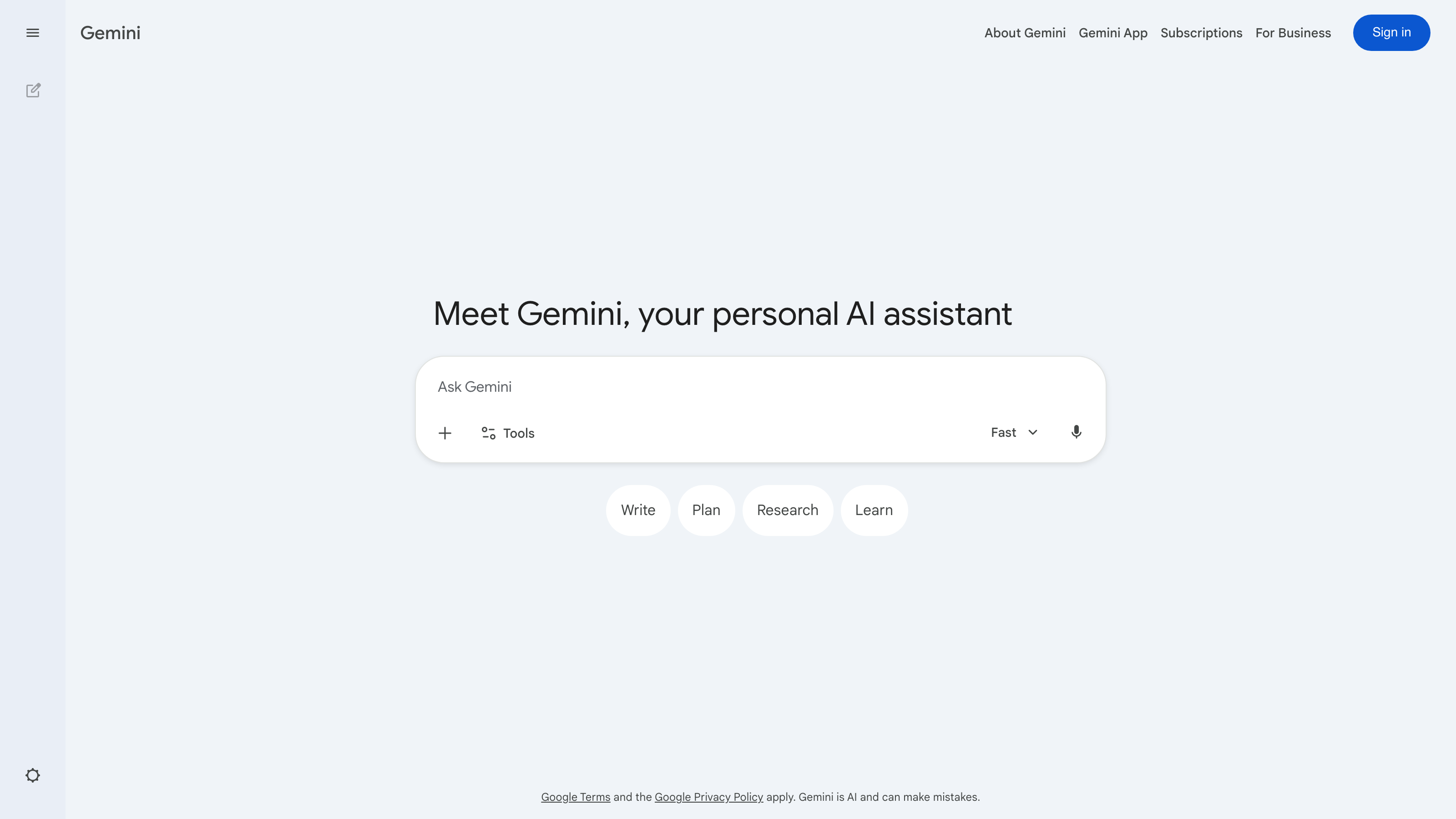 Gemini interface
