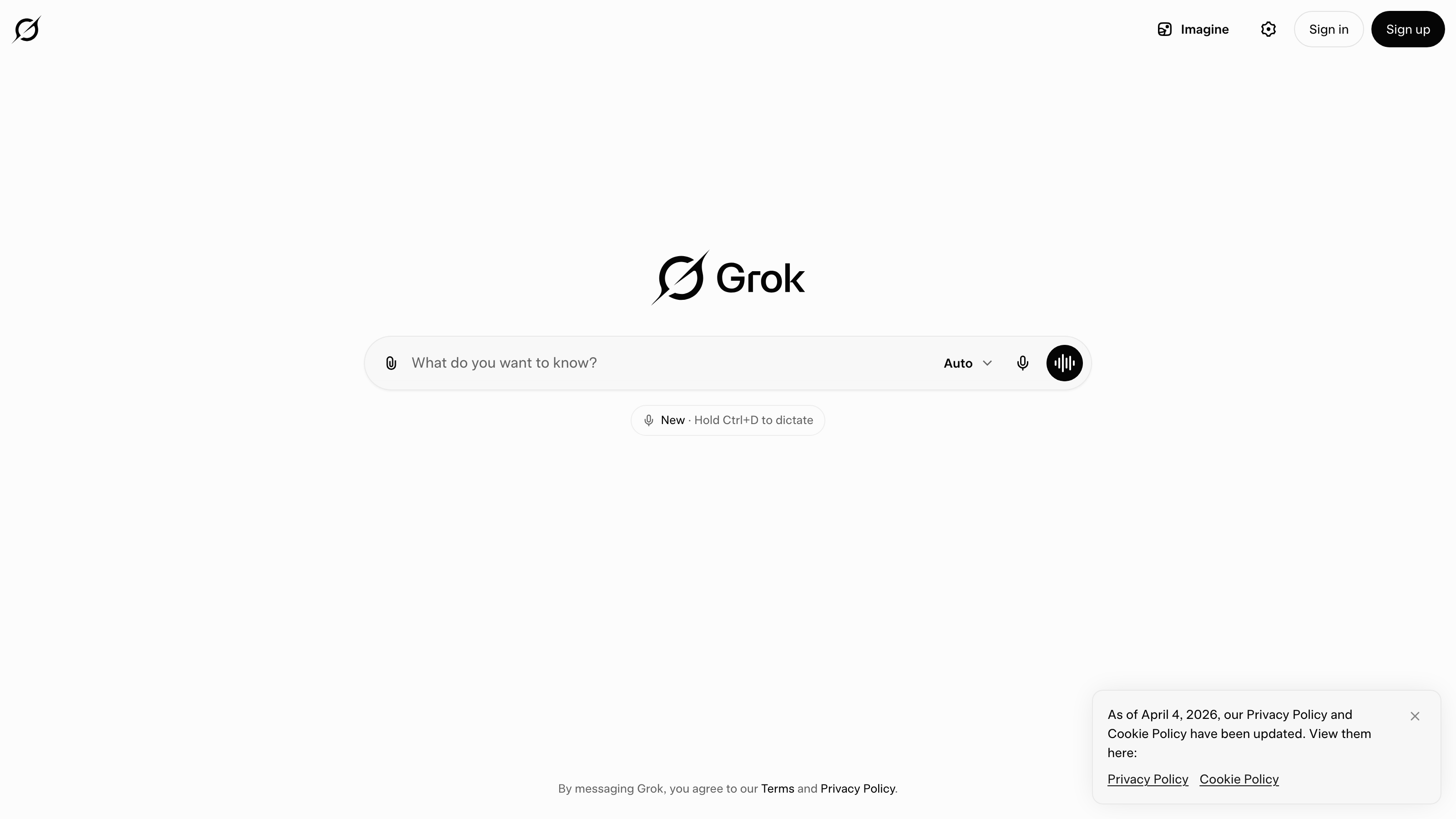 Grok interface