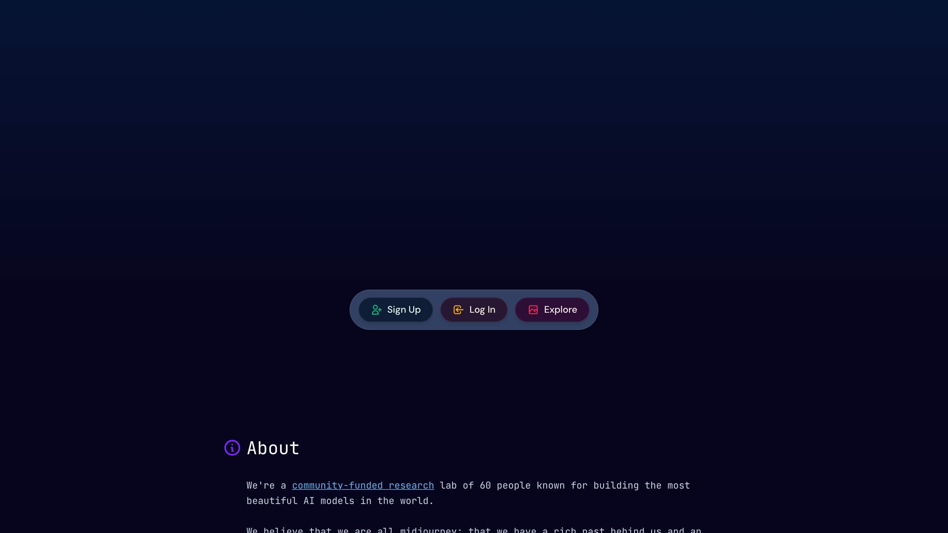 Midjourney interface
