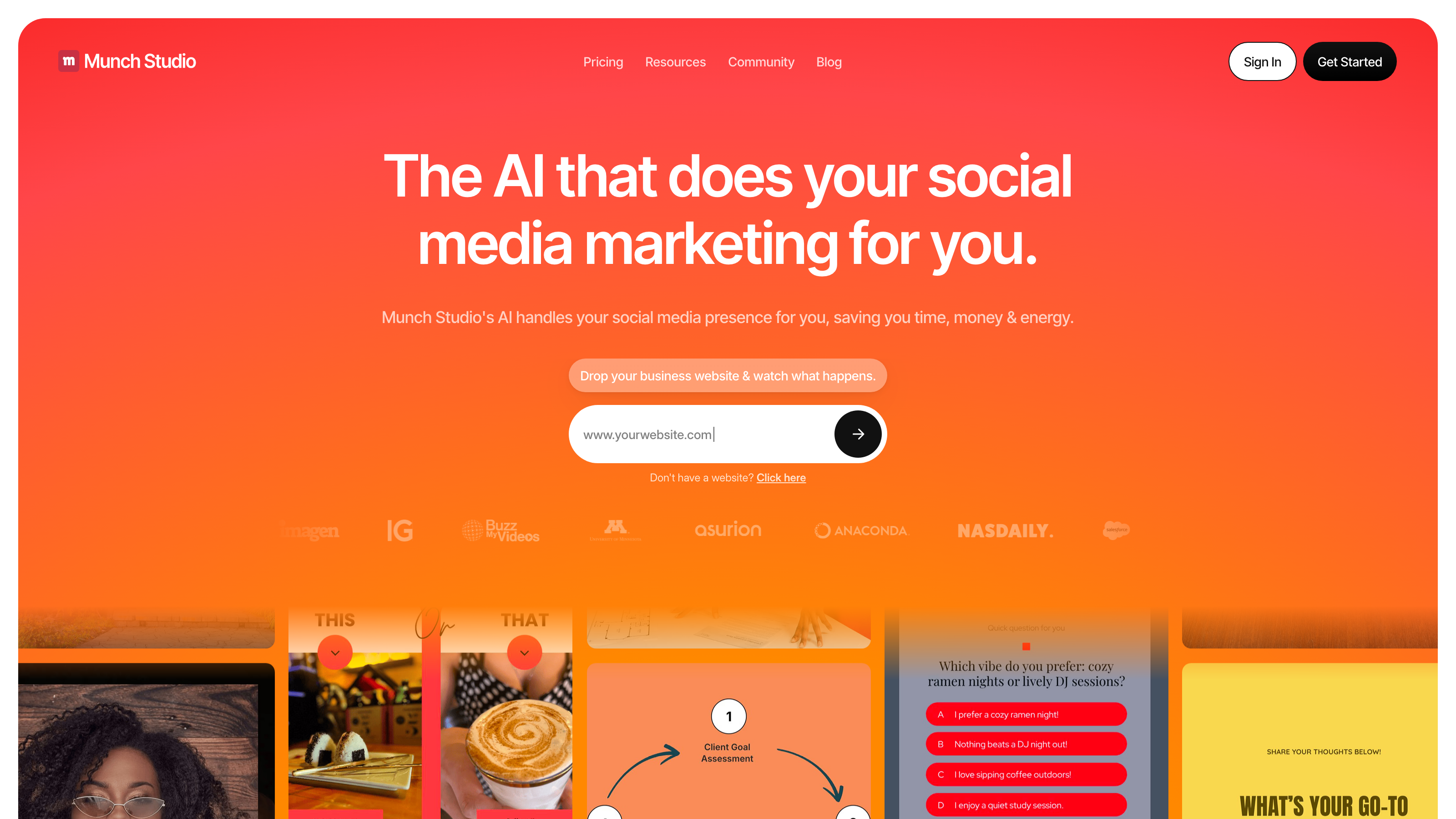 Munch Studio interface