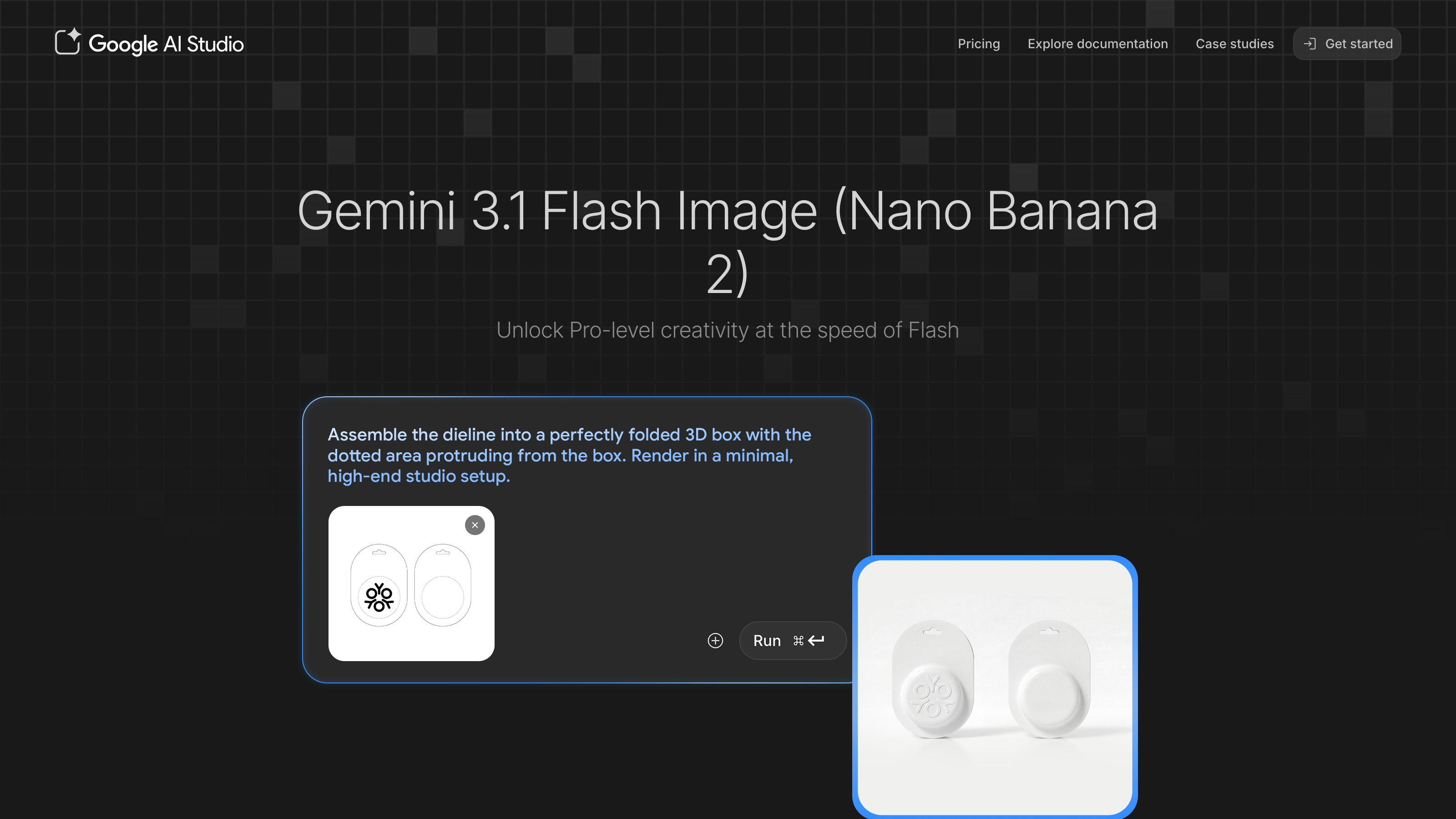 Nano Banana interface