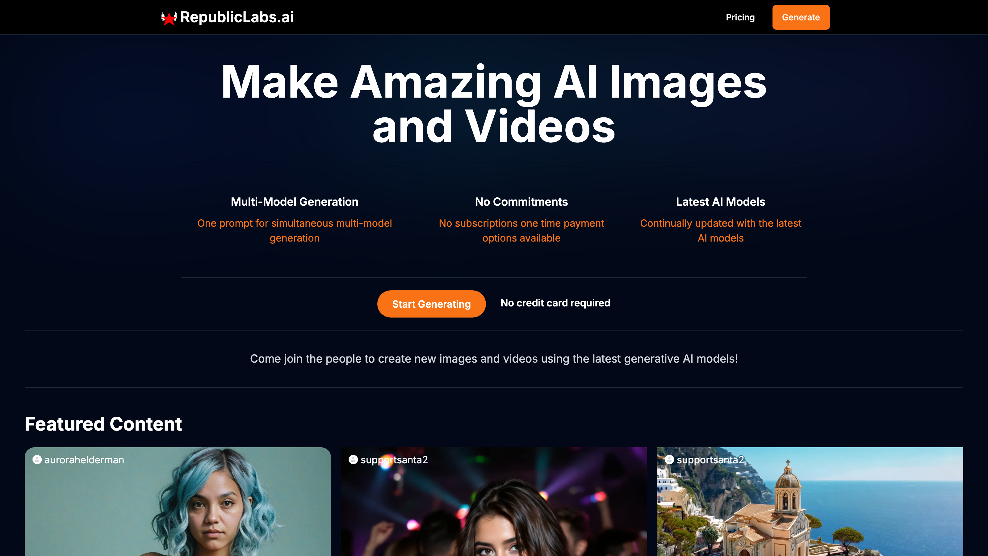 RepublicLabs interface