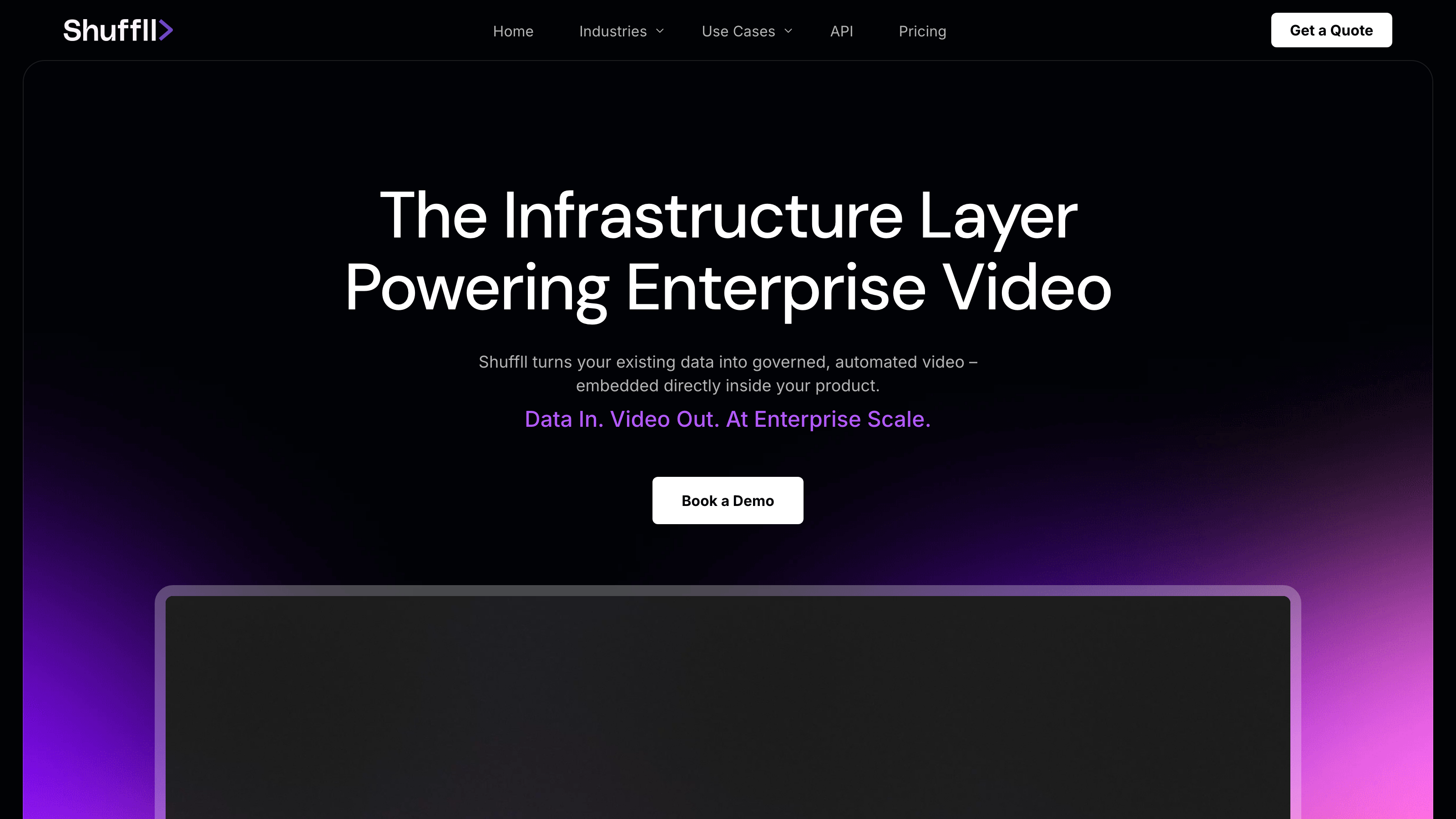 Shuffll interface